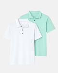 Buki Cinqo Polo 2-Pack | White/Julep