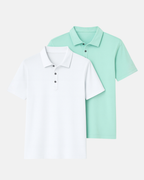Buki Cinqo Polo 2-Pack | White/Julep