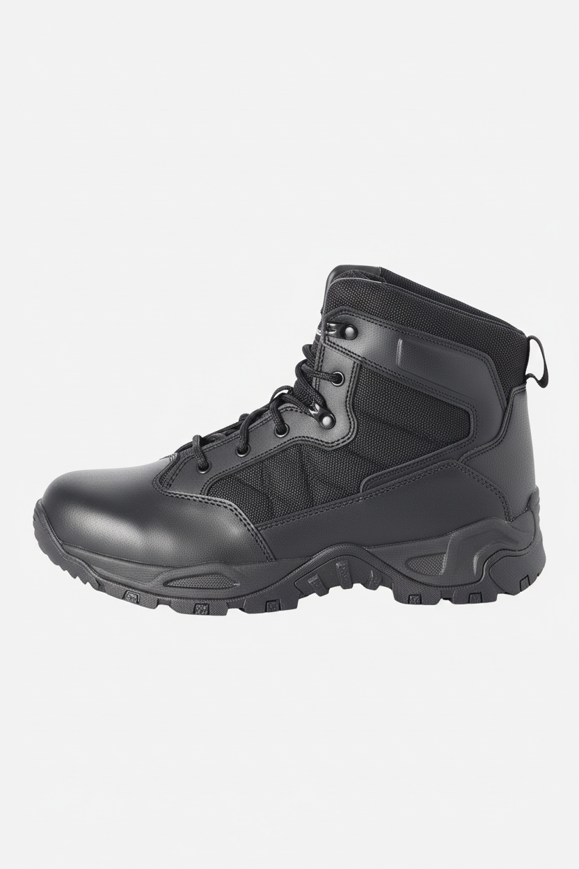 Scout Hot Weather 6" Boot with Side Zip & Polishable Toe | Black