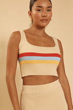 Retro Stripe Skirt Set