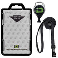 Secure Badge Holder Duolite ® Vertical 2 ID Card Holder Retractable Reel and Lanyard Bundle