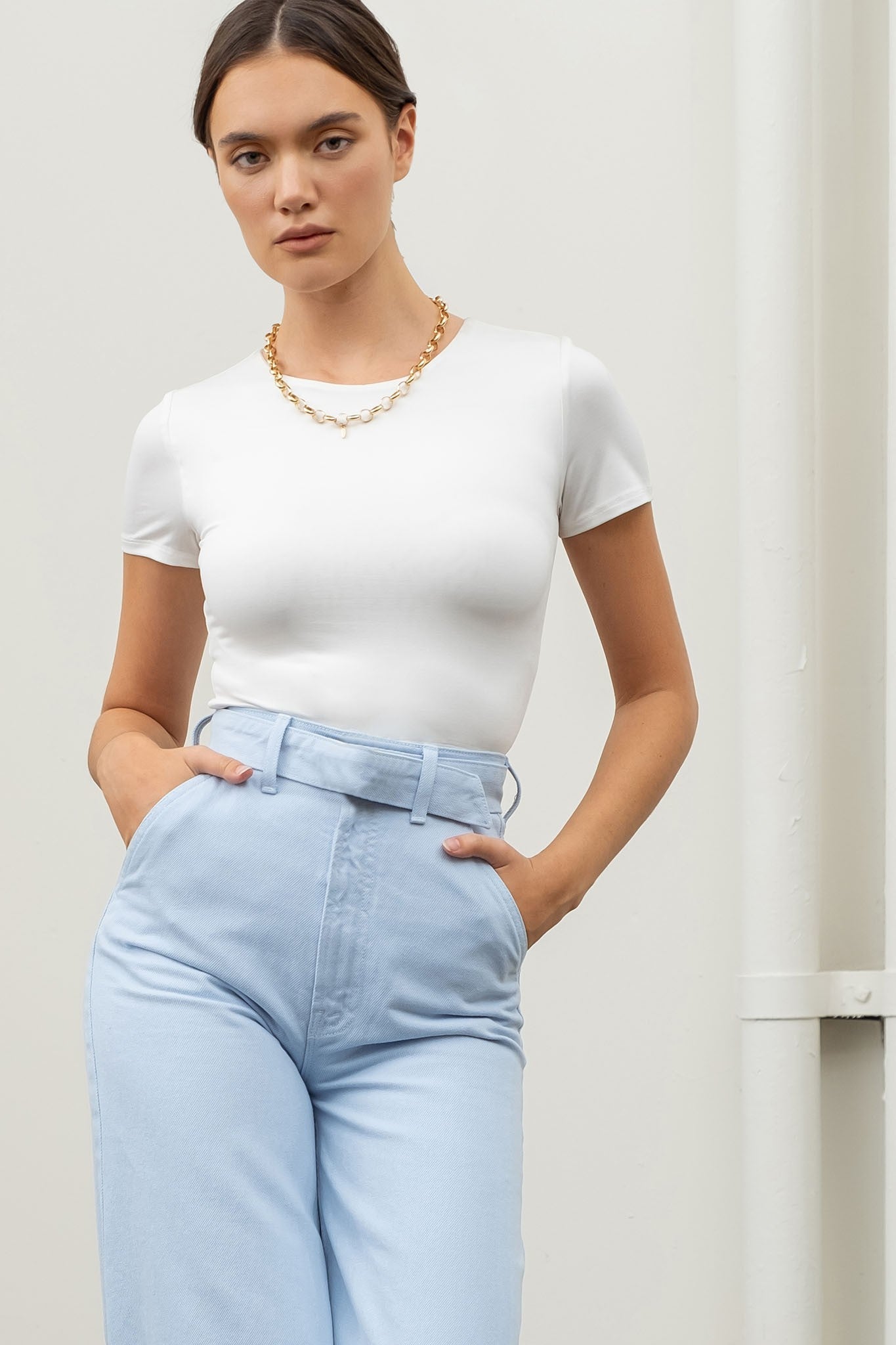 The Workshop Studio X-Luxe Fit Cropped Tee