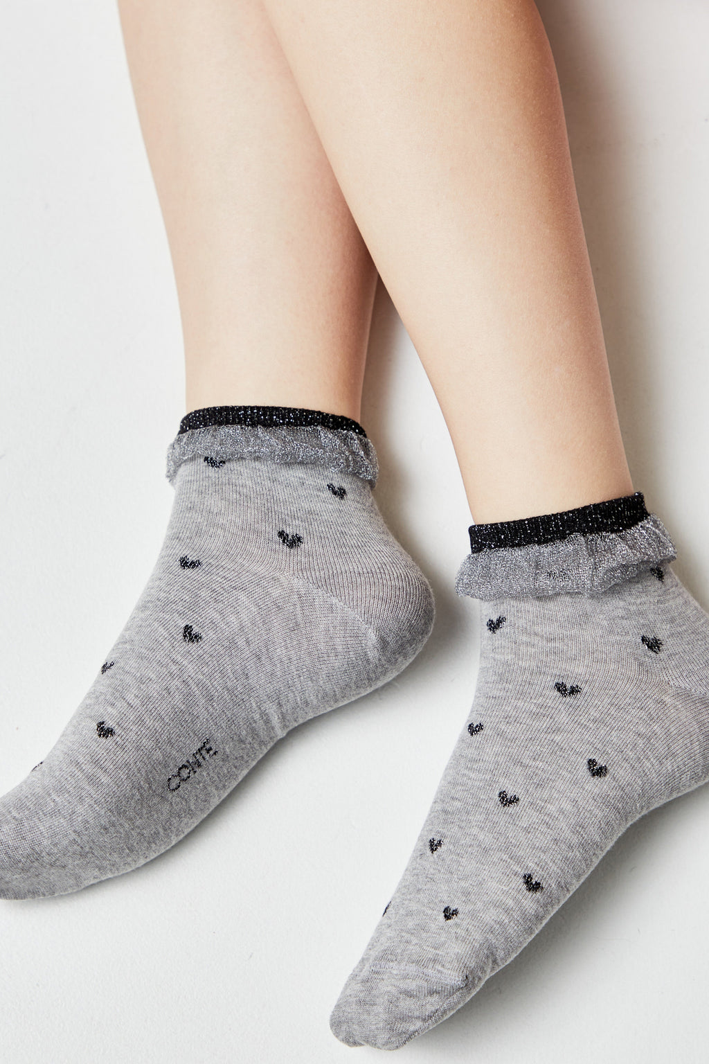 Conte Cotton Socks Classic | 243 Airy Sole and Lurex