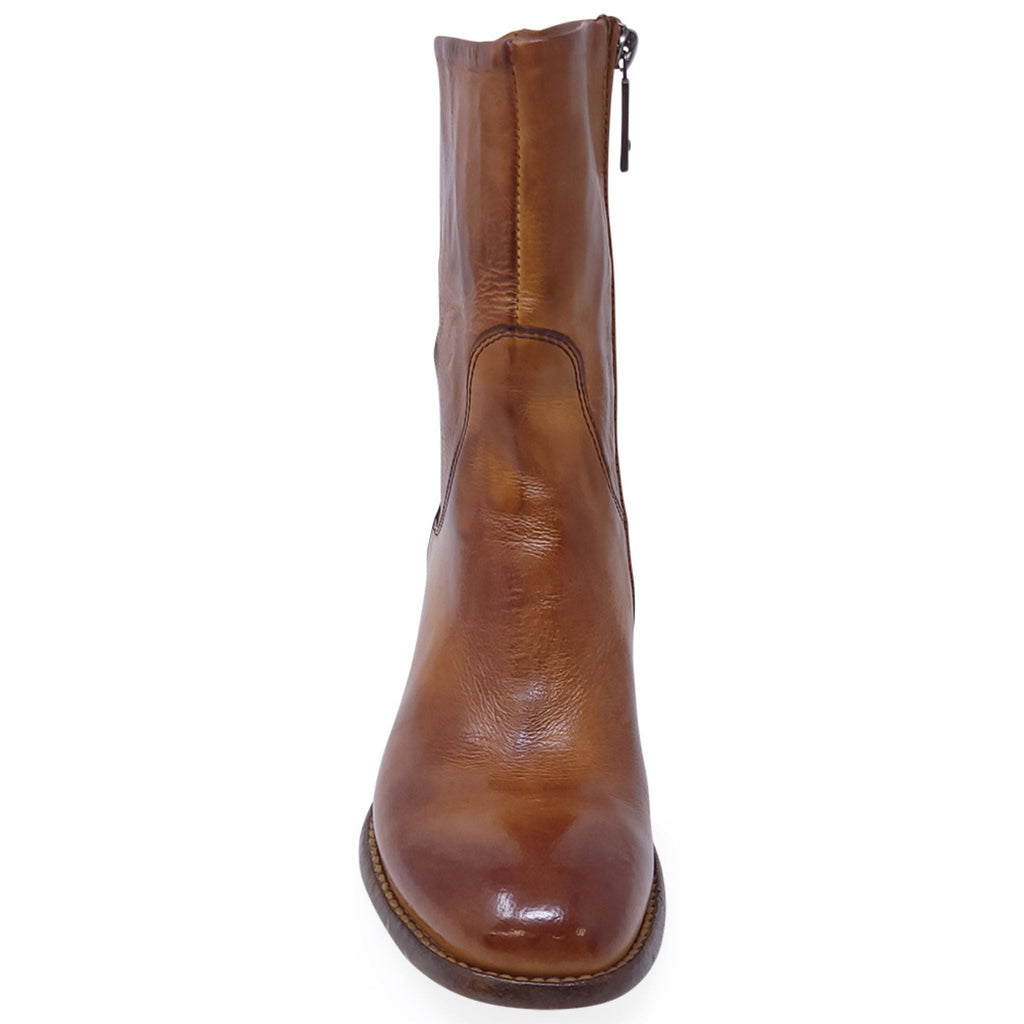 Madison Maison Brown Leather Mid Calf Boot
