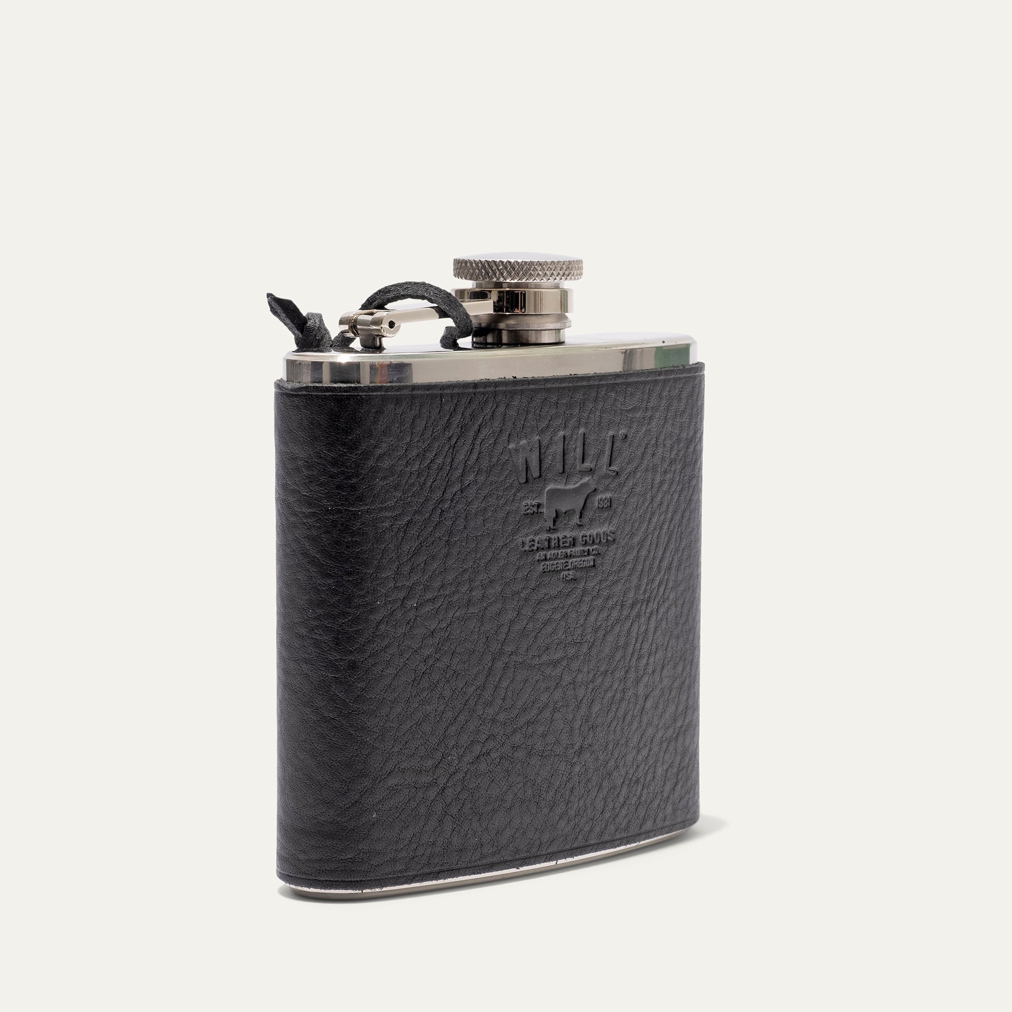 Leather & Stainless Steel Flask