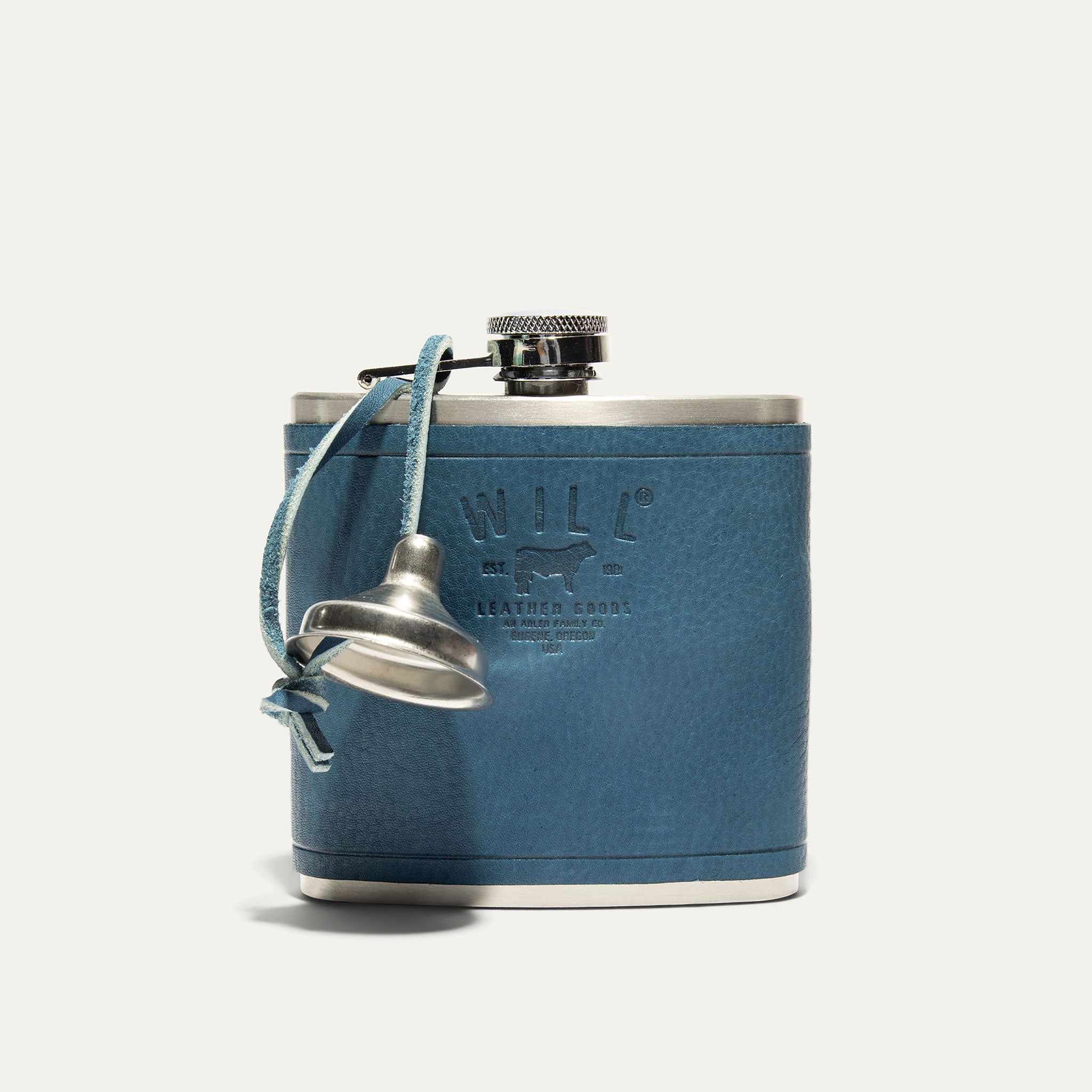 Leather & Stainless Steel Flask