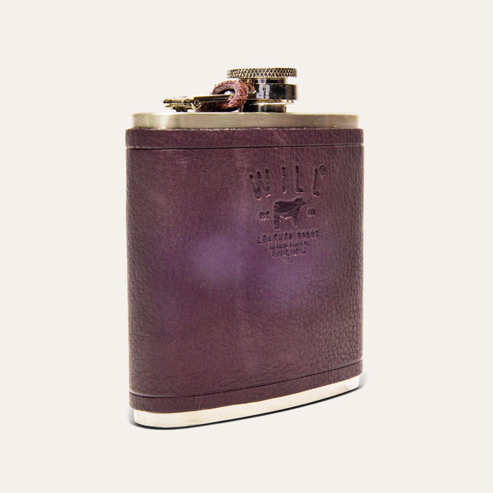 Leather & Stainless Steel Flask