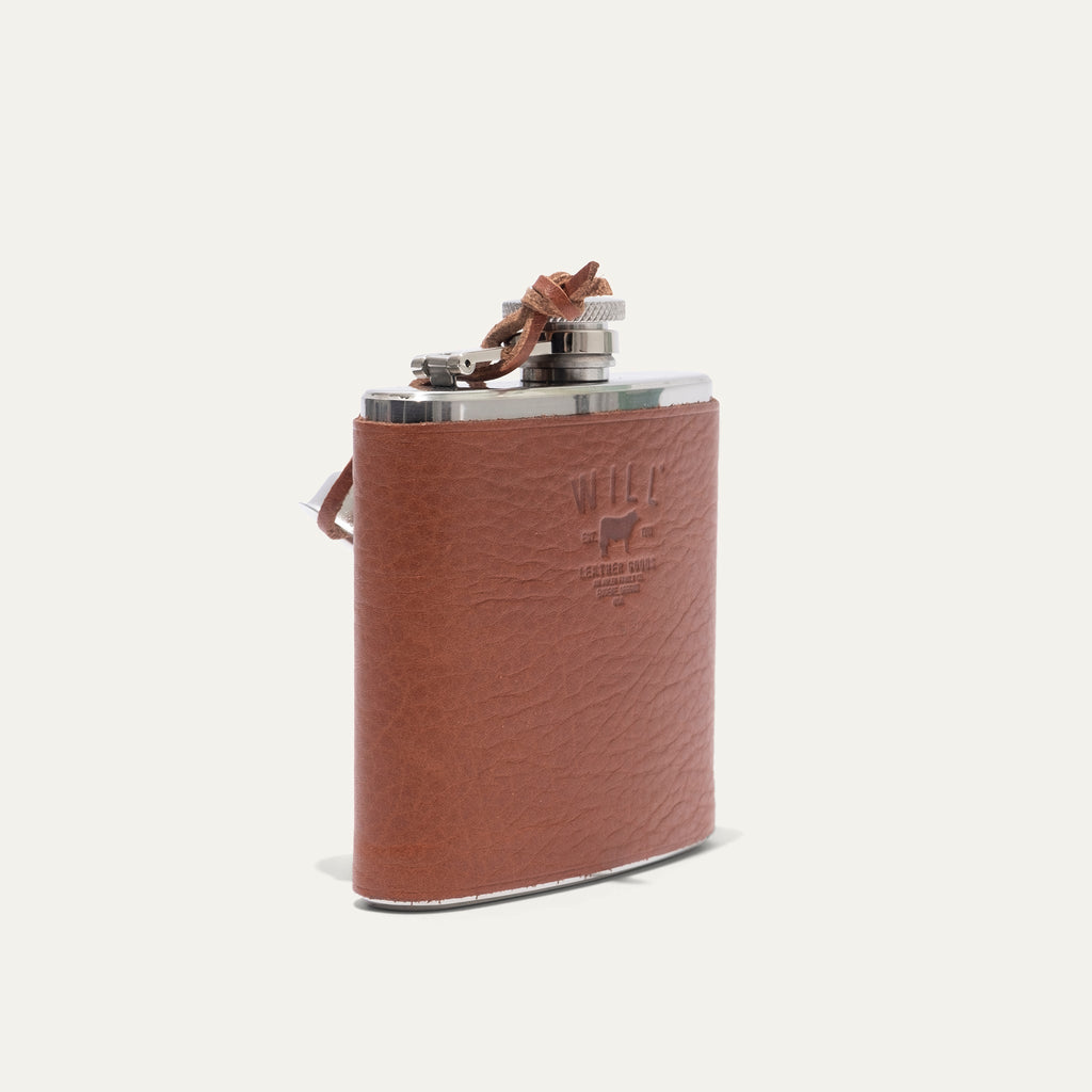 Leather & Stainless Steel Flask