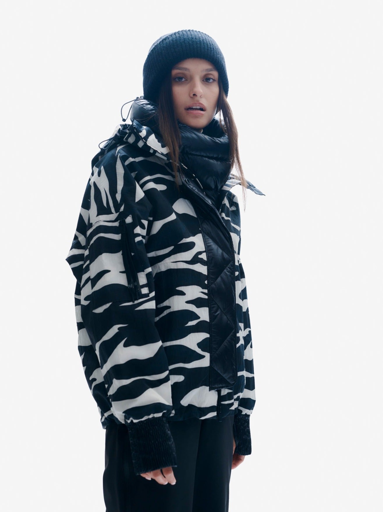 Sloane Insulated Jacket | Zebra