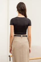 The Workshop Studio X-Luxe Fit Cropped Tee
