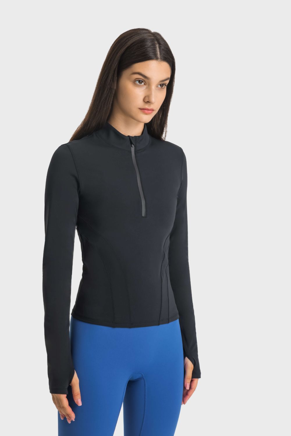 Half Zip Long Sleeve Sports Top