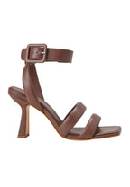 Mangara Atelier Calf Leather Sandals Uvaia | 8 cm Sculpted Heel with Ankle Strap