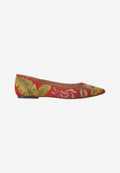 Mangará Pindaiva Suede Embroidered Ballerinas