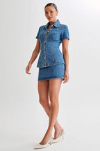 Women's Two-Piece Short Denim Set