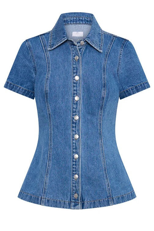 Women's Two-Piece Short Denim Set