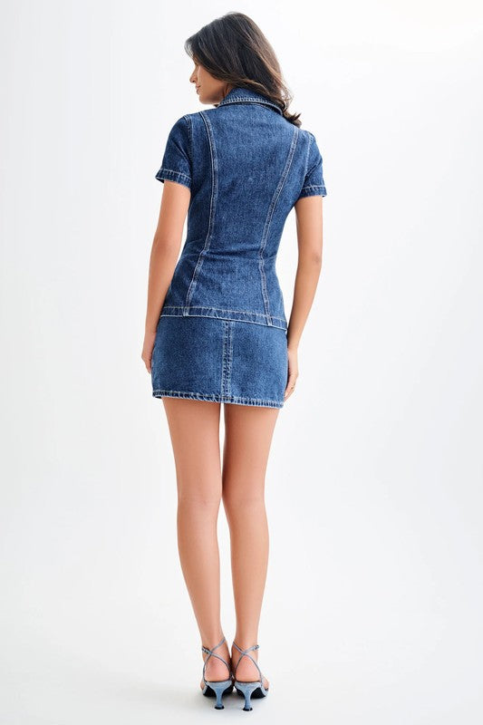Women's Two-Piece Short Denim Set
