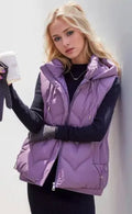 Puffer Vest with Hood 