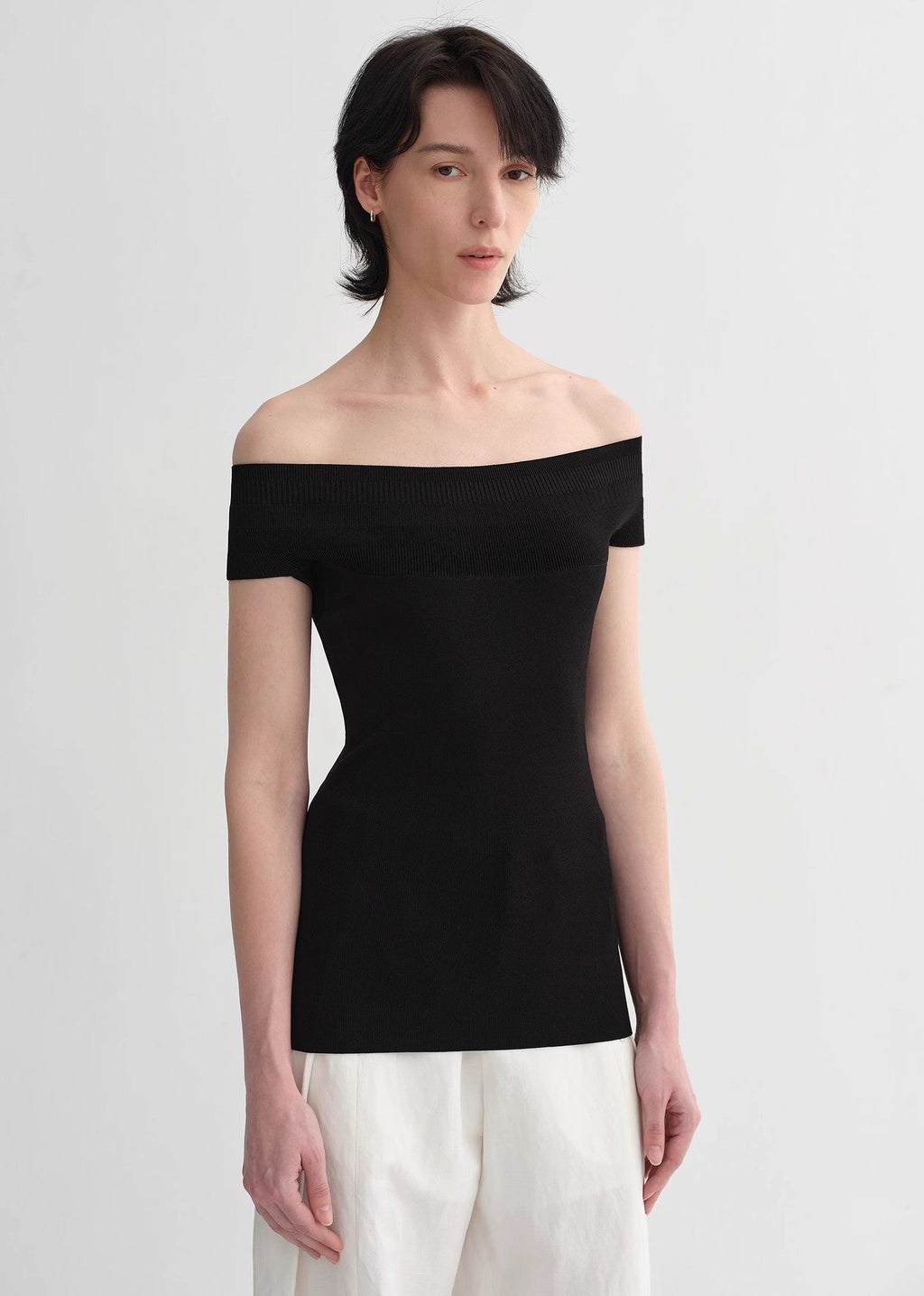 Mulberry Silk Blended One-Shoulder Strapless Summer Top