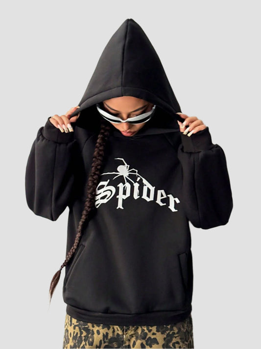 Spider Hoodie with Kangaroo Pocket