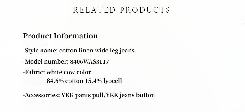 Skin-Friendly Washed Drape Versatile Wide-Leg Jeans