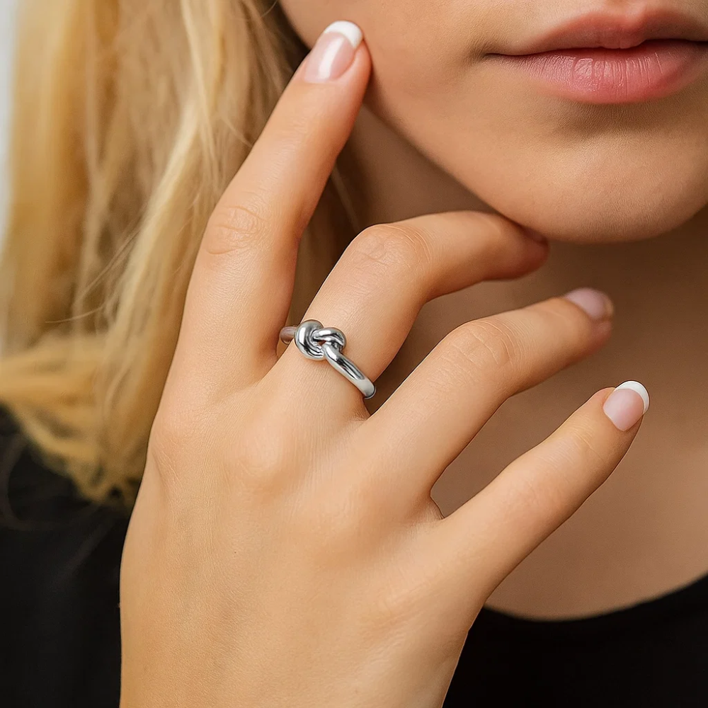 Love Knot Ring Commitment Ring