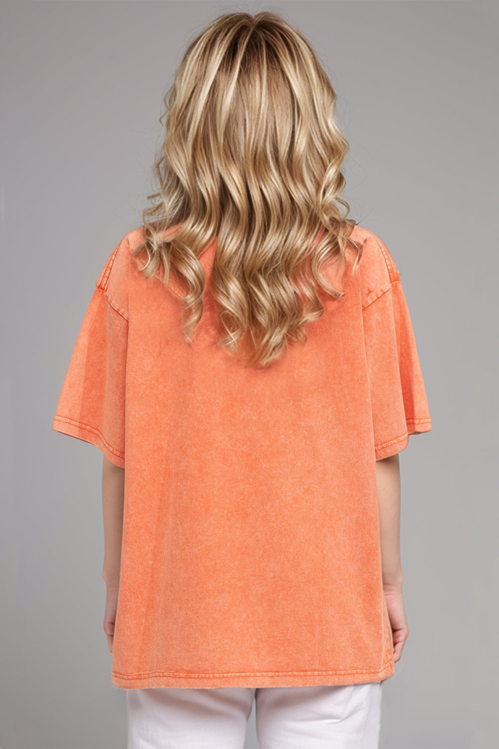 Washed 1/2 Sleeve T-Shirt