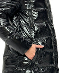Onyx Genuine Silver Fox Down Parka