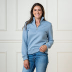 Quilted Half Zip Pullover