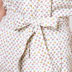 Button Front Halter Romper