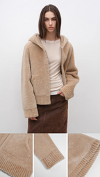 Fireladyfur Women's Hooded Merino Sheepskin Jacket ‘Bad Boy’