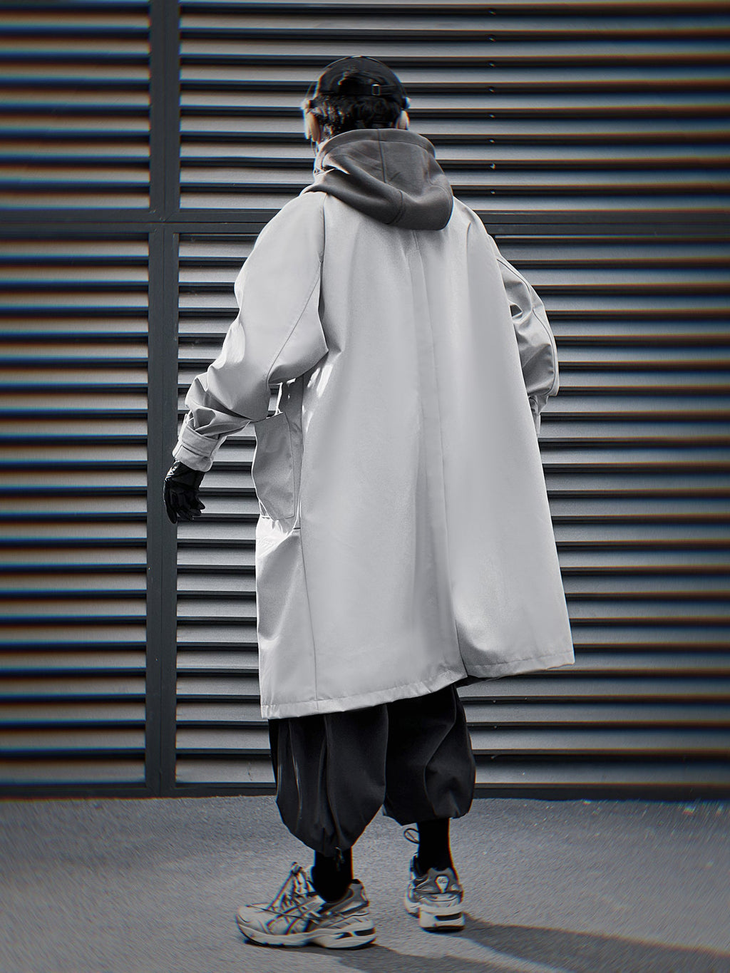 Grey Urban Trench Coat | HiJ36