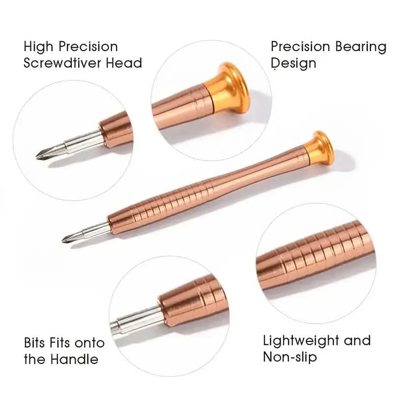 Precision Tool Repair Kit with Leather Case | 25-Piece Set