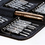 Precision Tool Repair Kit with Leather Case | 25-Piece Set