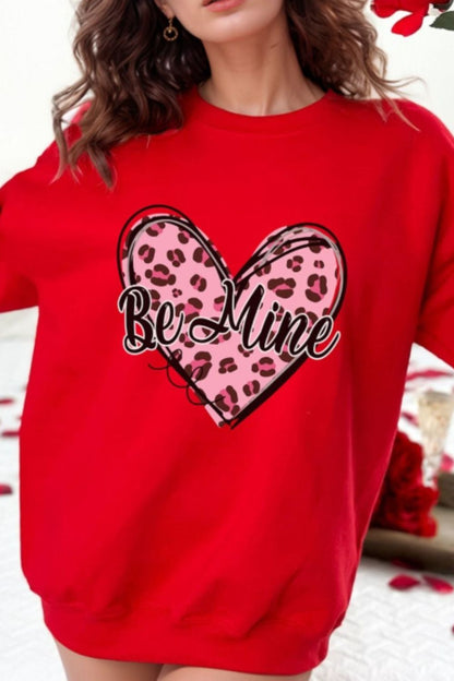 Be Mine Heart Valentine's Sweatshirt