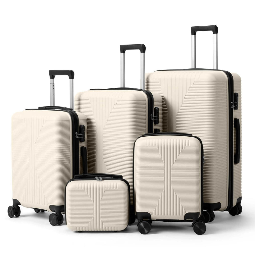 5-Piece Lightweight Luggage Set with Lock
