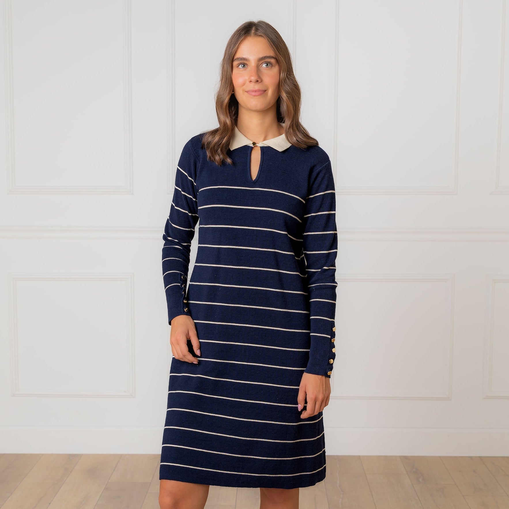 Organic Collared Sweater Dress