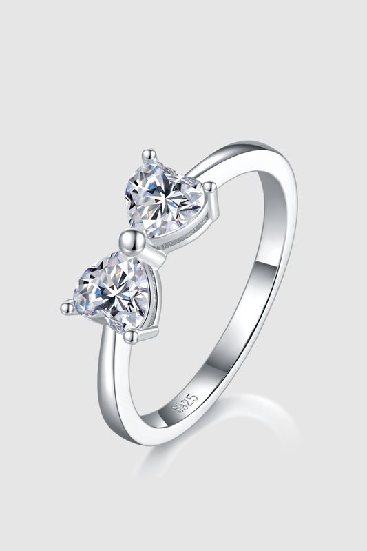 Bow Ring 1 Cttw Moissanite