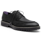 CAMPO Sueded Goatskin Lace-Up with Wax Finish | Black