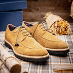 CAMPO Sueded Goatskin Lace-Up | Tobacco