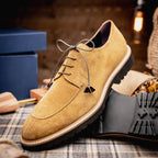 CAMPO Sueded Goatskin Lace-Up | Tobacco