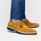 CAMPO Sueded Goatskin Lace-Up | Tobacco