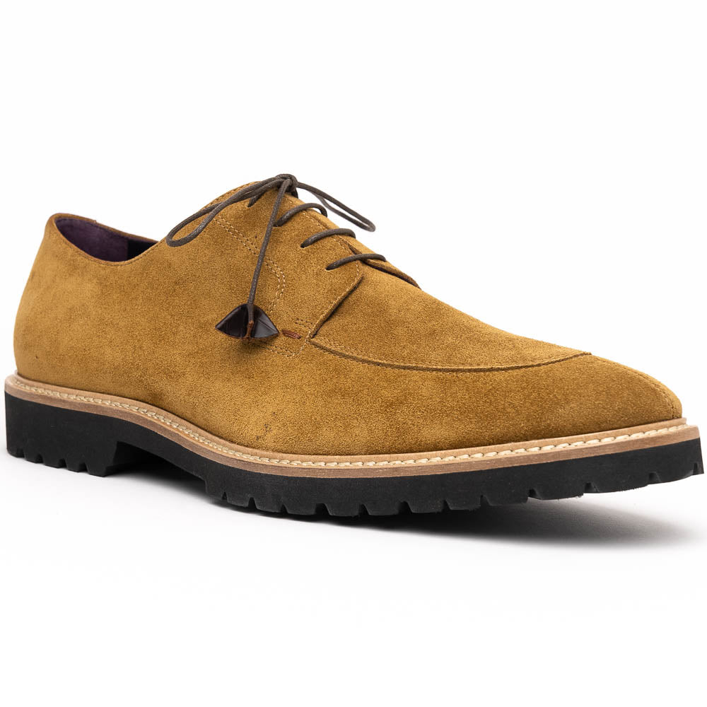 CAMPO Sueded Goatskin Lace-Up | Tobacco