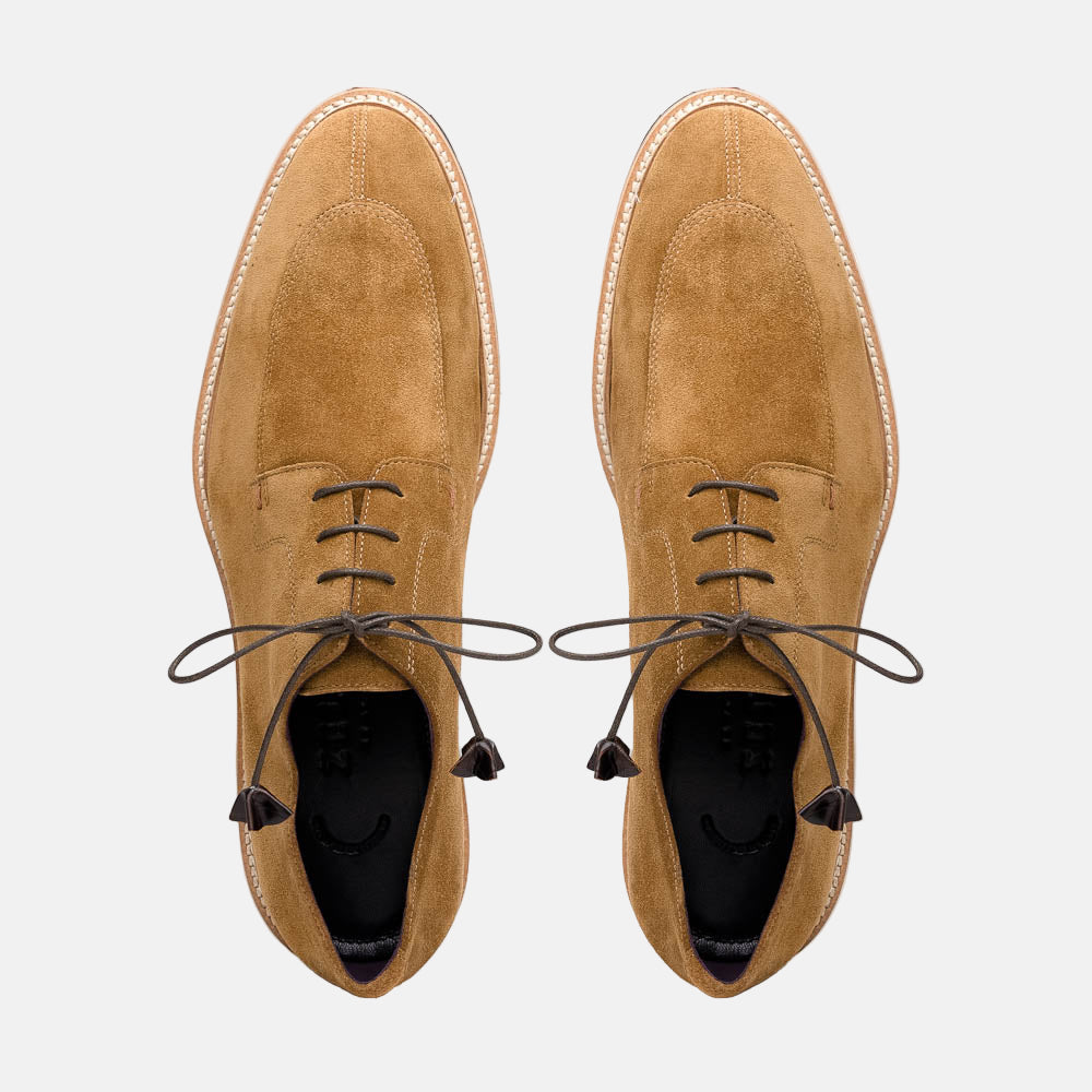 CAMPO Sueded Goatskin Lace-Up | Tobacco