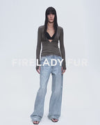 Distressed Dirty Dyed Tencel Cotton Jeans ‘Art Journey’
