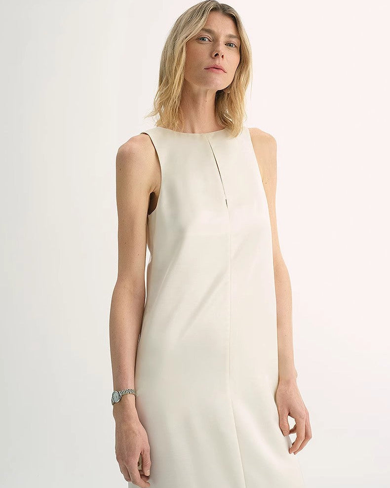 Fireladyfur Women's Acetate Wool A-Line Dress ‘Corridor Stride’