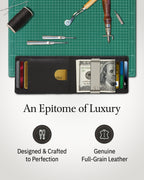 Slim Money Clip Bifold Wallet