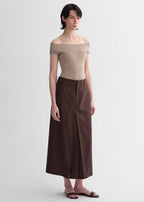 Mulberry Silk Blended One-Shoulder Strapless Summer Top