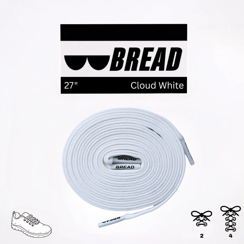 Cloud White Shoelaces