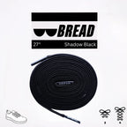 Shadow Black Shoelaces