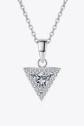 Triangle Moissanite Pendant Necklace